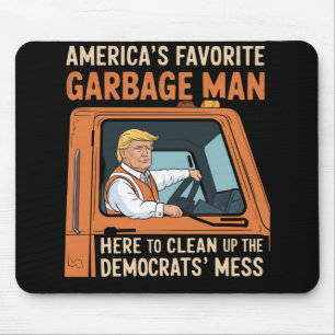 Amerikas Lieblingsgarbage Man Trump 45 47 USA Mousepad