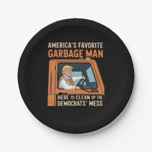 Amerikas Lieblingsgarbage Man Trump 45 47 USA Pappteller