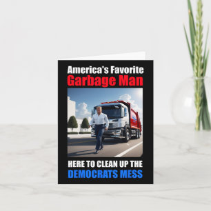 Amerikas Lieblingsgarbyge-Mann hier zum Reinigen Karte