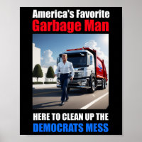 Amerikas Lieblingsgarbyge-Mann hier zum Reinigen