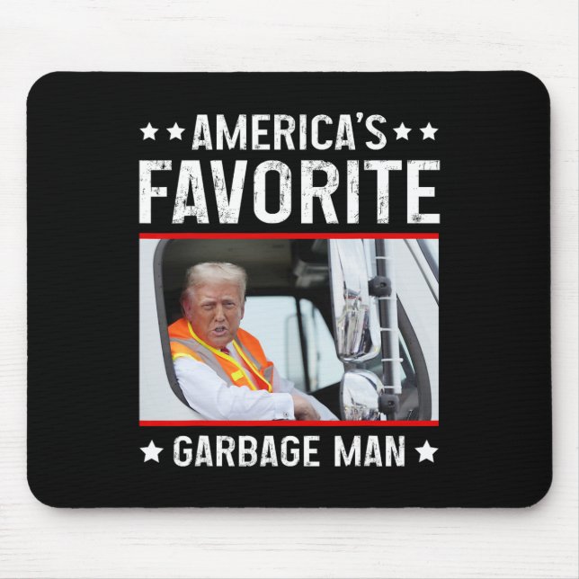 Amerikas Lieblingsgarge Man Funny Trump Garge Tru Mousepad (Vorne)