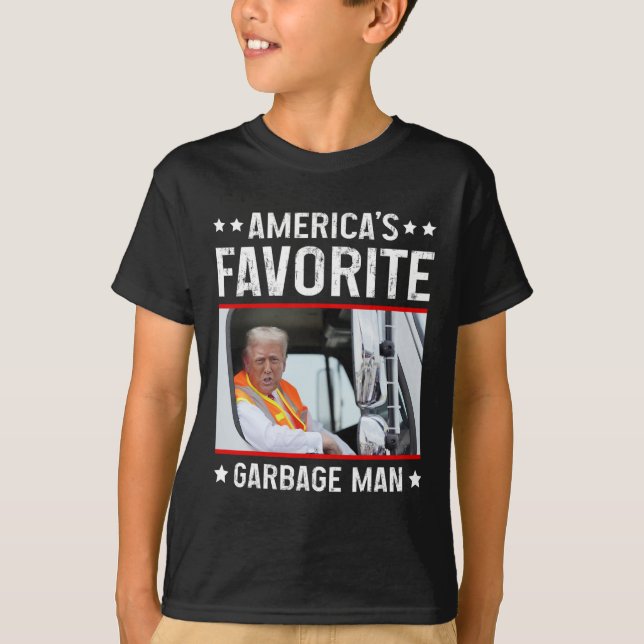 Amerikas Lieblingsgarge Man Funny Trump Garge Tru T-Shirt (Vorderseite)
