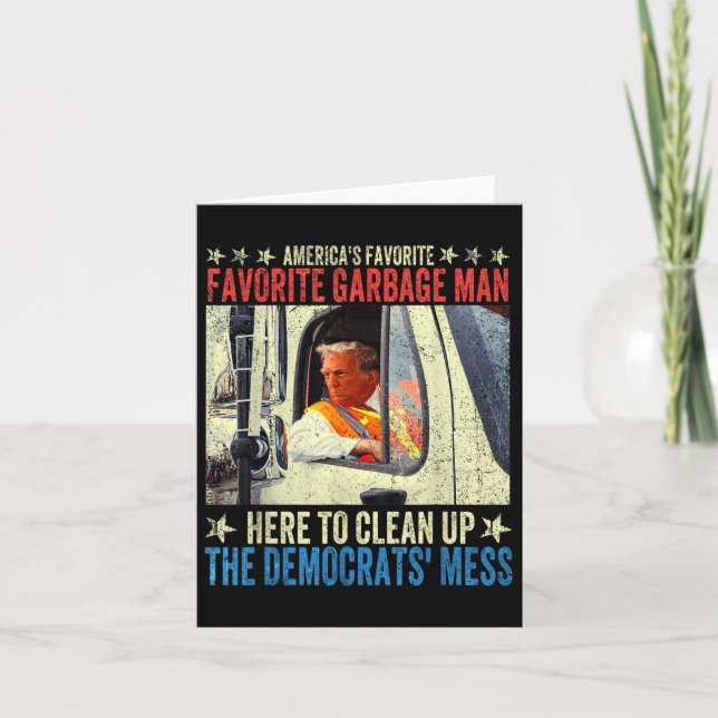 Amerikas Lieblingsmüll Trump reist nach Garba Karte (Vorderseite)