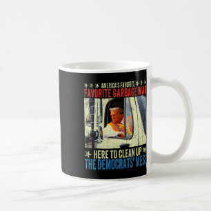 Amerikas liebster Müllmann Trump fährt in Garb Kaffeetasse