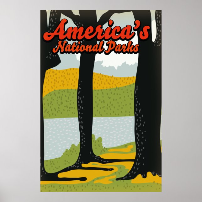 Amerikas Nationalparks Poster (Vorne)