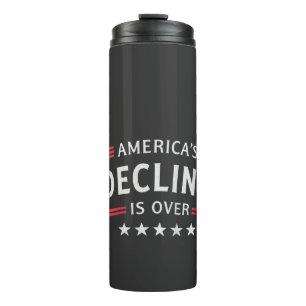 Amerikas Niedergang ist über dem goldenen Zeitalte Thermosbecher