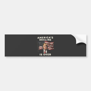 Amerikas Niedergang ist über Trump hinaus Patrioti Autoaufkleber