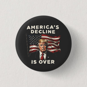 Amerikas Niedergang ist über Trump hinaus Patrioti Button