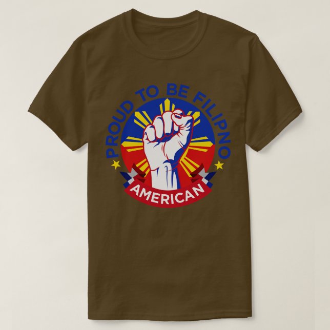 Amerikas philippinischer Stolz T-Shirt (Design vorne)