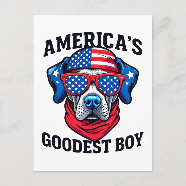 Amerikas schönster Junge Postkarte (Vorderseite)