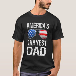 Amerikas schönster Tag der Flaggenflaggen im Vater T-Shirt