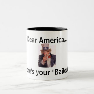 Amerikas Sicherheitsleistungs-Tasse Zweifarbige Tasse