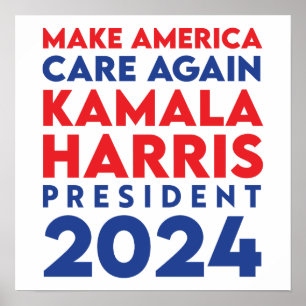 Amerikas Sorge um Harris Präsident 2024 Poster