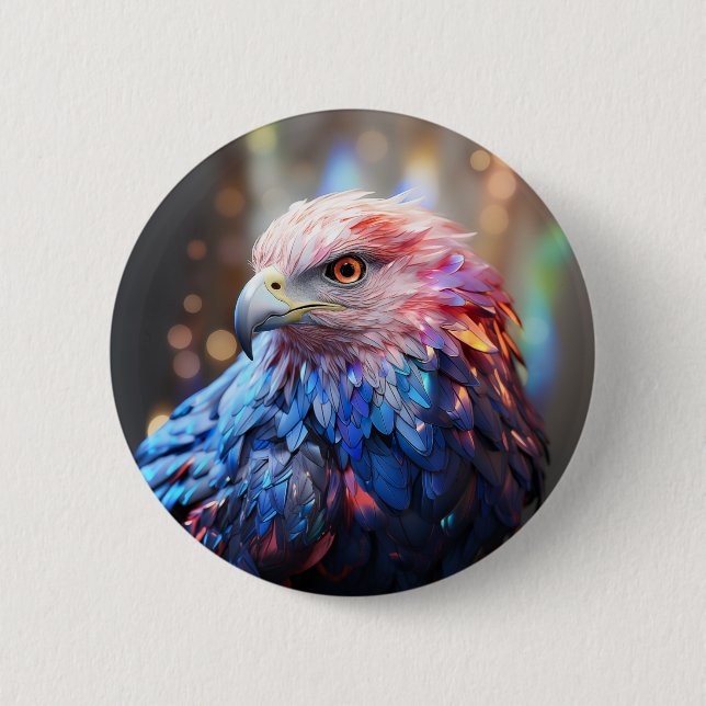 Amerikas Traum - Fantastischer Adler Button (Vorderseite)