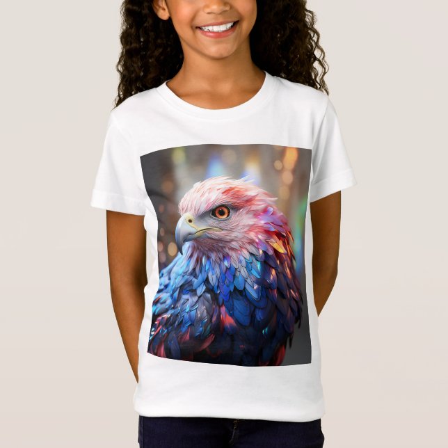 Amerikas Traum - Fantastischer Adler T-Shirt (Vorderseite)