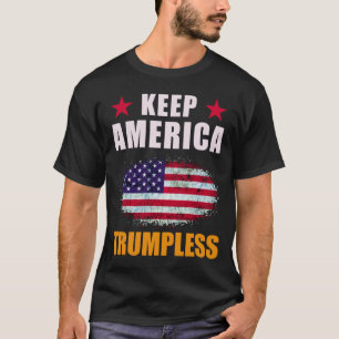 Amerikas tromlose amerikanische Flagge behalten T-Shirt
