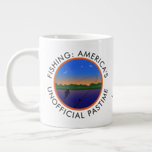 Amerikas unamtlicher Pastime-Fischfang Jumbo-Tasse
