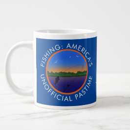 Amerikas unamtlicher Pastime-Fischfang Jumbo-Tasse