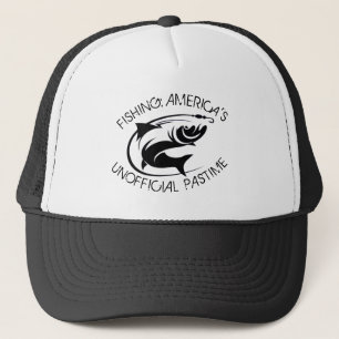 Amerikas unamtlicher Pastime-Fischfang Truckerkappe