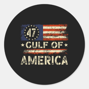 Amerikas Vintager Golf-Golf-Golf-Golf-Golf in Mexi Runder Aufkleber