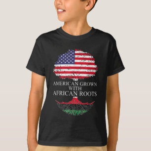 Amerikas Wachstum mit afrikanischen Wurzeln schwar T-Shirt
