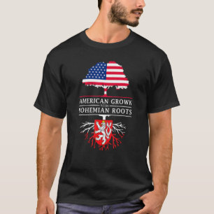 Amerikas Wachstum mit Bohemischen Wurzeln tschechi T-Shirt
