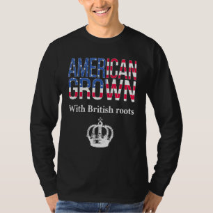 Amerikas Wachstum mit britischen Roots Patriotic B T-Shirt