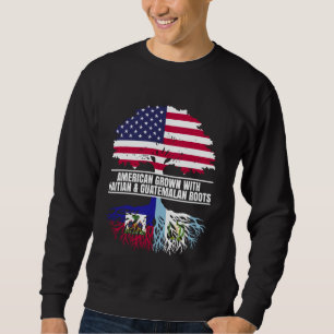 Amerikas Wachstum mit Flaggenerbe Haitianischer Gu Sweatshirt