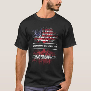 Amerikas Wachstum mit lettischen Wurzeln Lettland T-Shirt