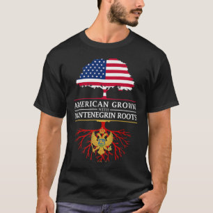 Amerikas Wachstum mit Montenegro Roots Montenegro  T-Shirt