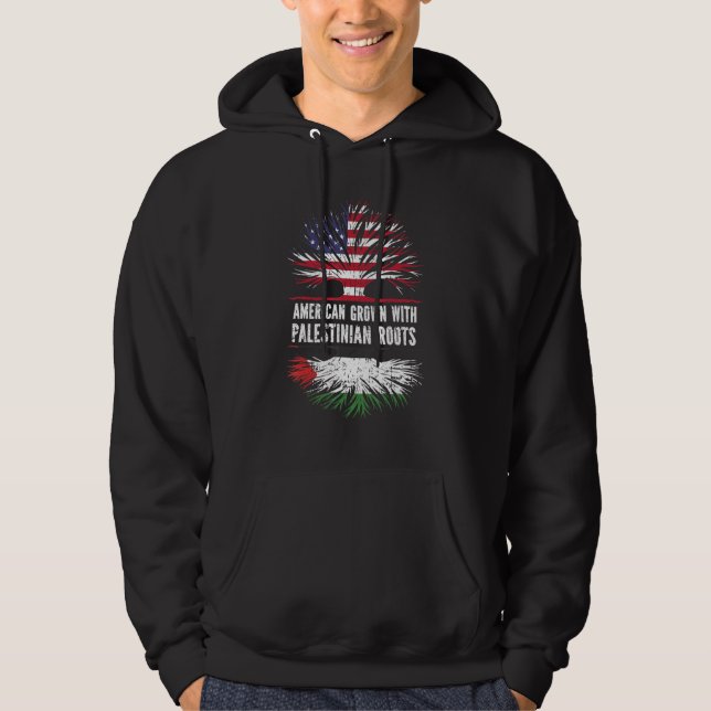 Amerikas Wachstum mit palästinensischem Wurzeln -  Hoodie (Vorderseite)