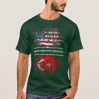 Amerikas Wachstum mit türkischem Wurzeln Türkei T- T-Shirt