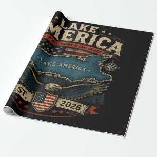 Amerikasee USA Zuvor Lustig Patriotisch Geschenkpapier