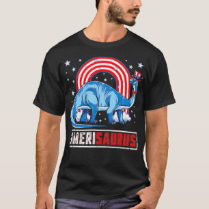Amerisaurus Brontosaurus Boys Girls Dinosaur 4. T-Shirt