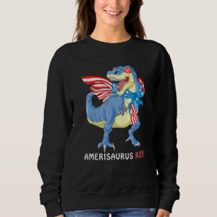 Amerisaurus Dinosaurier 4. Juli Kinder Jungen Männ Sweatshirt