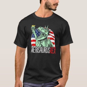 Amerisaurus Rex 4. Juli Dinosaurier Dino Amerikane T-Shirt