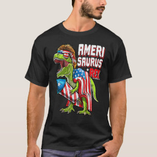 Amerisaurus Rex Dinosaurier 4. Juli Feuerwerk Amer T-Shirt