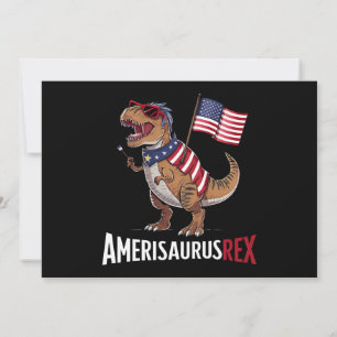 Amerisaurus Rex Patriotic Dinosaurier 4. Juli Einladung
