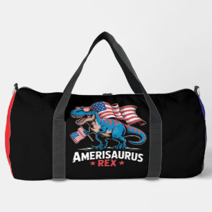 Amerisaurus Rex Patriotischer Dinosaurier Duffle Bag