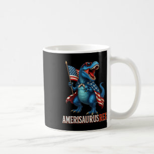 Amerisaurus T Rex Dinosaurier 4. Juli American Fl Kaffeetasse