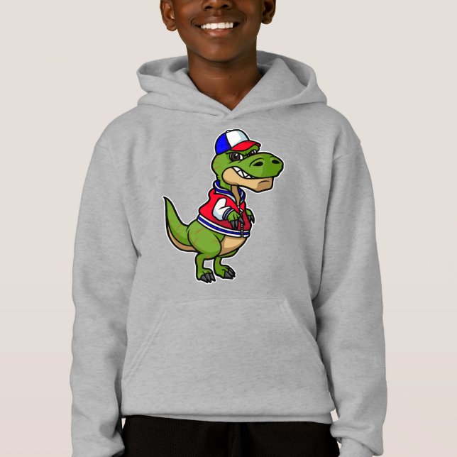 AmeriSaurusRex in Schulkleidung verkleidet Hoodie (Vorderseite)