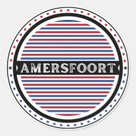 Amersfoort City Pride Emblem – Dutch Identity Runder Aufkleber