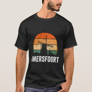 Amersfoort Windmill Niederlande Vintag Nede T-Shirt