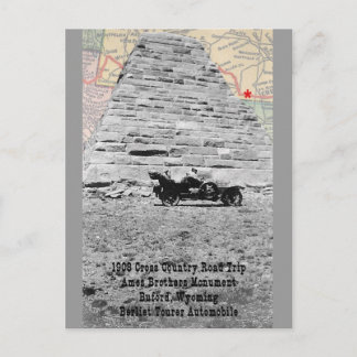 Ames Bros Monument mit Karte 1908