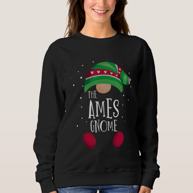 Ames Gnome Family Matching Christmas Pajamas Sweatshirt (Vorderseite)
