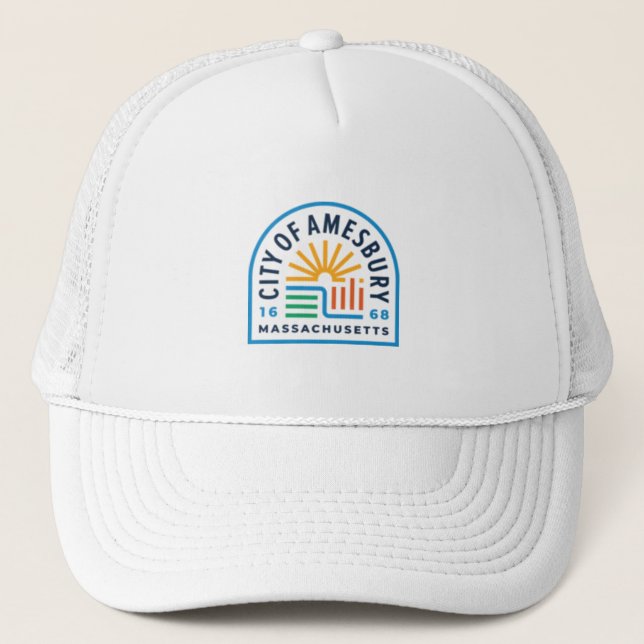 Amesbury Massachusetts Truckerkappe (Vorderseite)