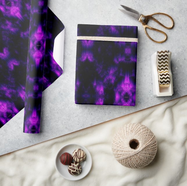 Amethyst Abstrakt Geschenkpapier (Kunsthandwerk)