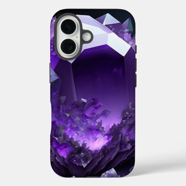 Amethyst Aura Fantasy Rich Lila Crystal Case-Mate iPhone Hülle (Rückseite)