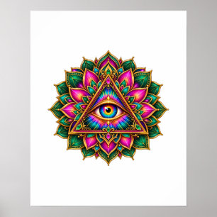 Amethyst Bloom Eye Poster