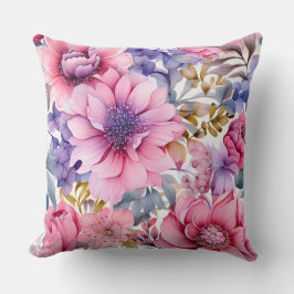 Amethyst Bloom Rhapsody Botanical Kissen